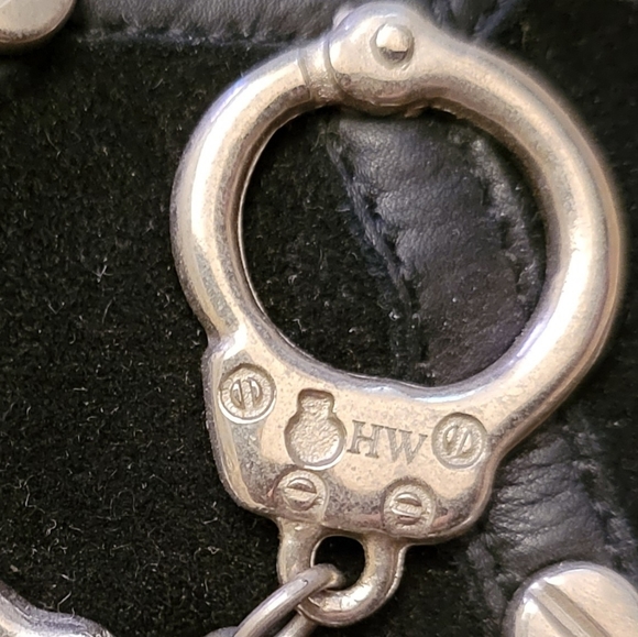 Hollywould $465 New with Box black pumps w metal handcuffs - Picture 4 of 11